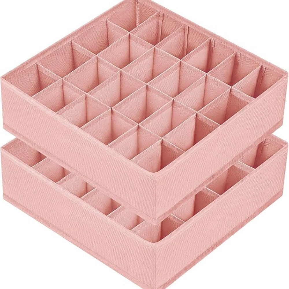 Foldable Sock and Underwear Storage Organizer with 24 Compartments