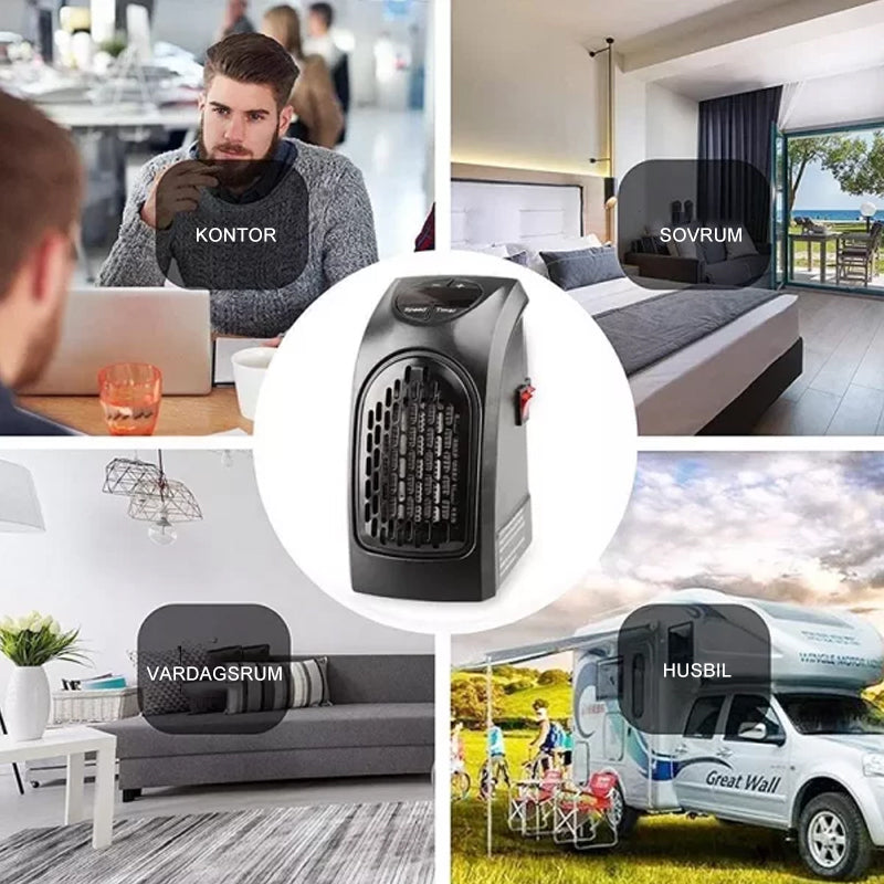 Portable Ceramic Space Heater with Adjustable Thermostat