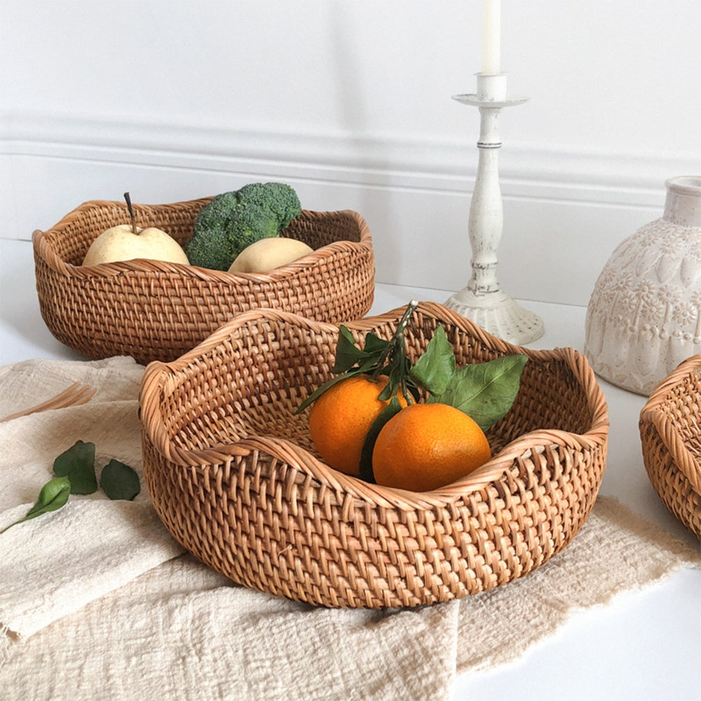 Handwoven Eco-Friendly Rattan Storage Basket