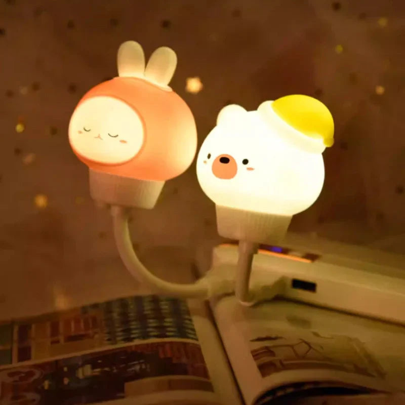 Cute Animal Night Light with Remote Control