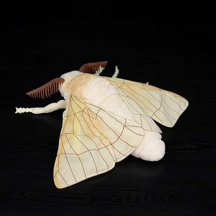 Silk Moth Plush Stuffed Toy for Ages 3+