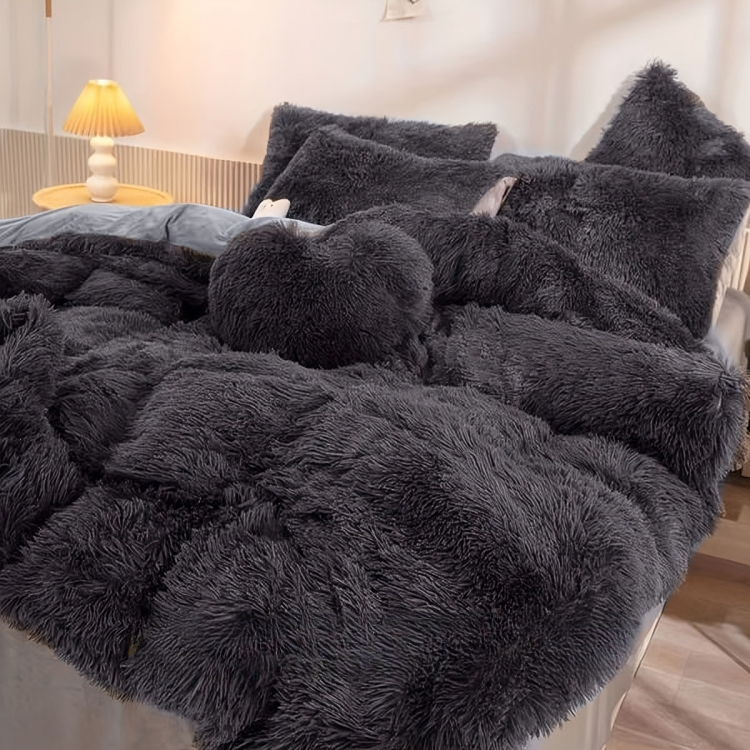 Luxurious Velvet Duvet Cover Set with Pillowcases