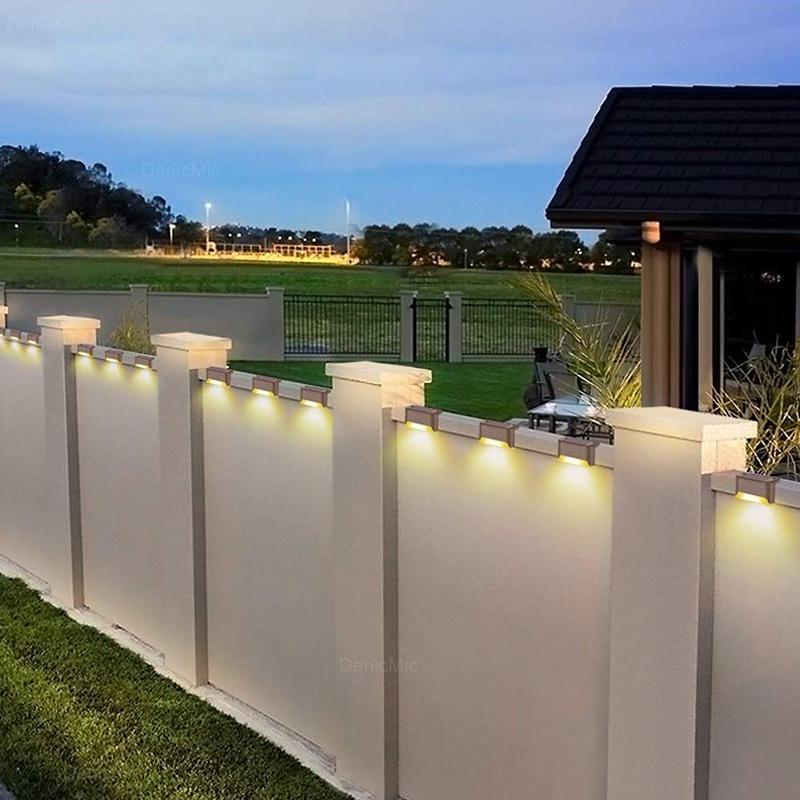 Waterproof Solar Stair Lights for Outdoor Use - 4 Pack