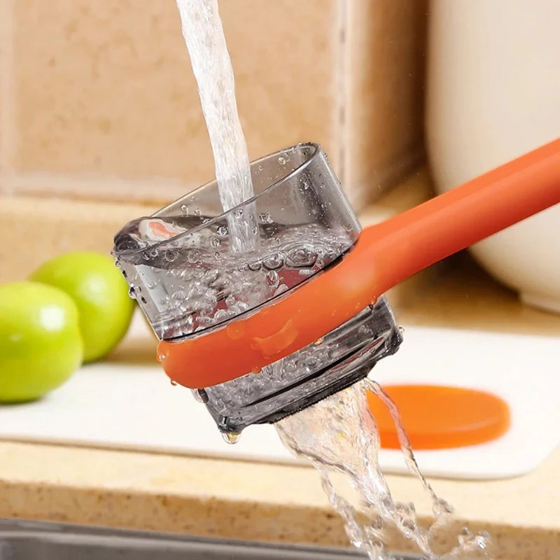 Ergonomic Vegetable Peeler with Built-In Scrap Storage