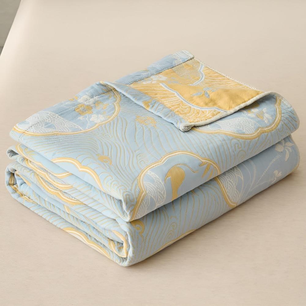 Reversible Cotton Blend Coastal Dreams Blanket