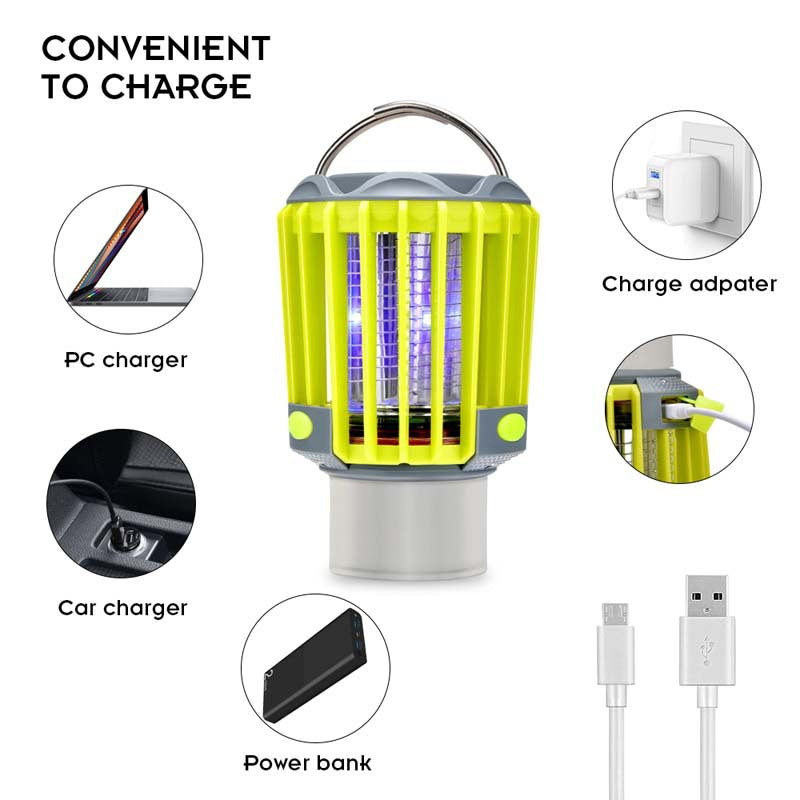 Rechargeable 3-in-1 Mosquito Extermination Lamp