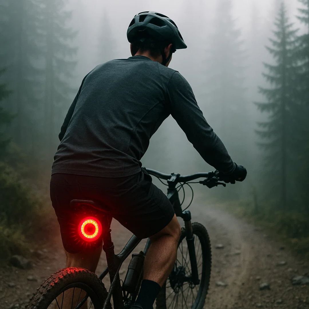 USB Rechargeable Smart Bike Rear Light with Automatic Brake Signal