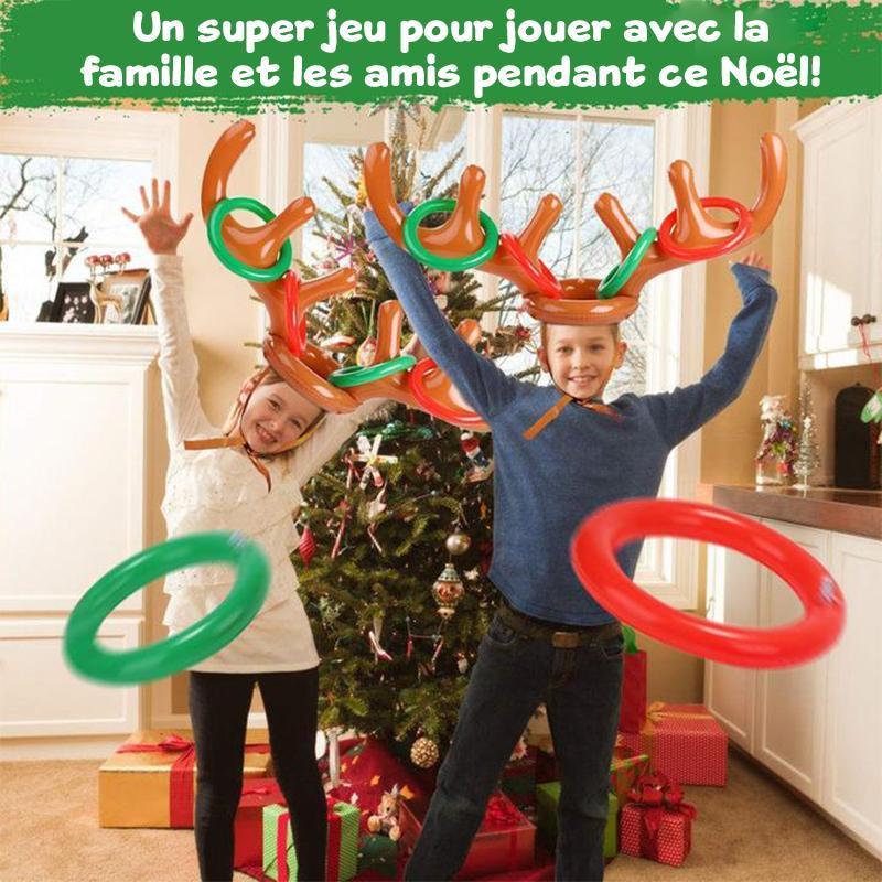 Inflatable Christmas Reindeer Ring Toss Game