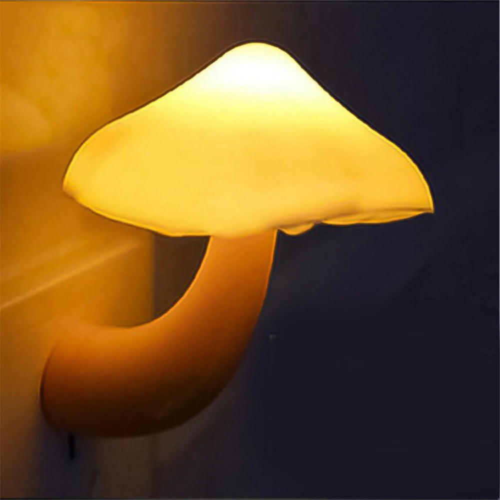Mushroom LED Wall Socket Night Light