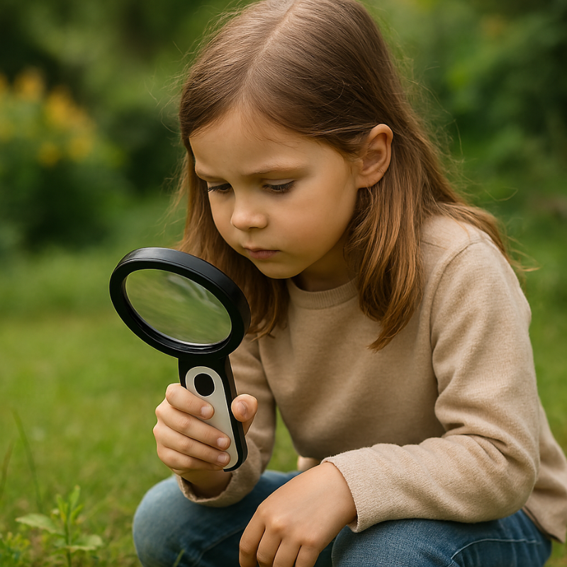 LED Magnifying Glass with Adjustable Brightness and 30x Magnification