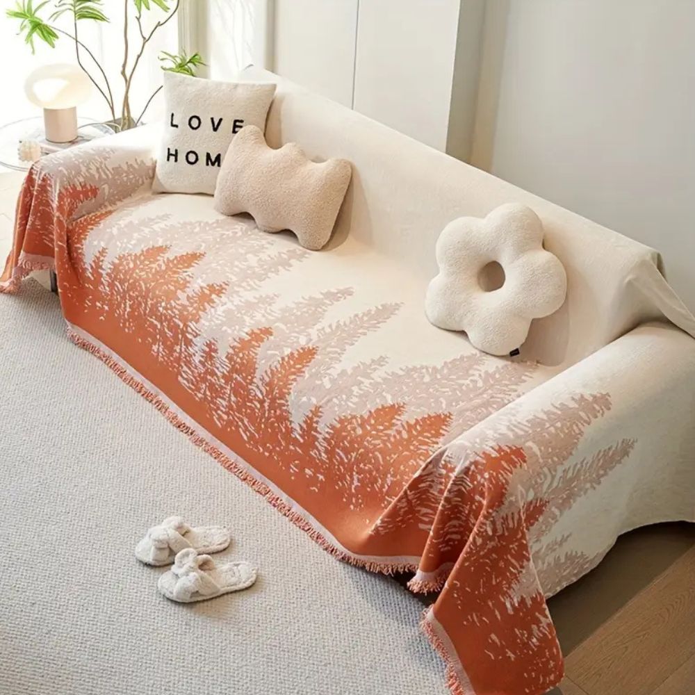 Chenille Forest Glitz Sofa Cover