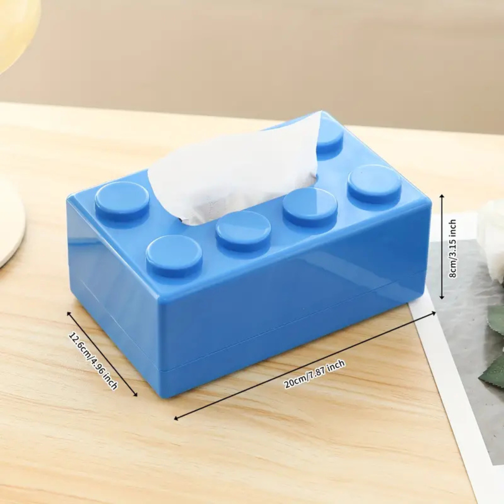 Building Blocks Tissue Holder - Colorful ABS Design