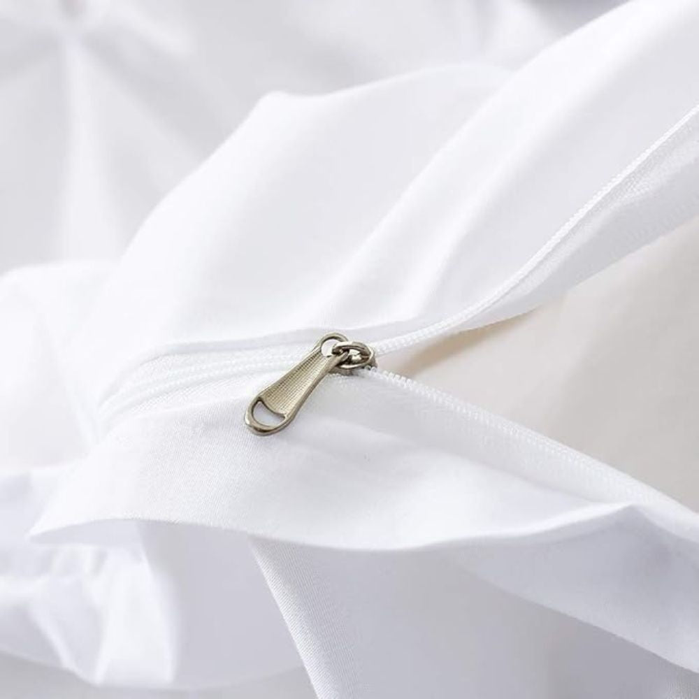 Airweave Pintuck Duvet Cover Set with Pillowcases - 3 Piece Microfiber Bedding