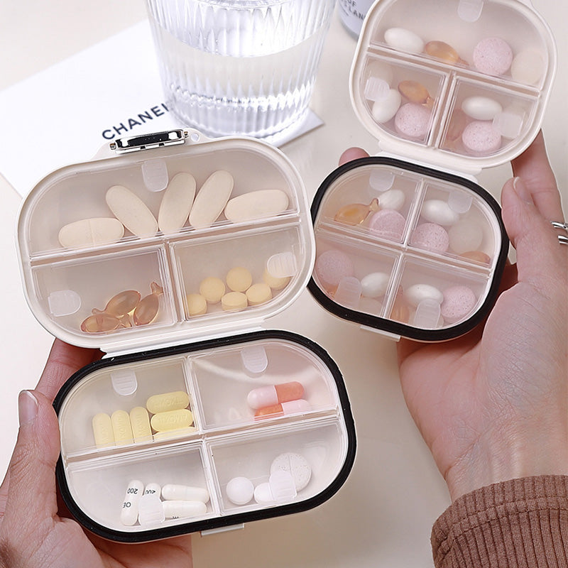 Portable Water-Resistant Pill Organizer with 7 Sections