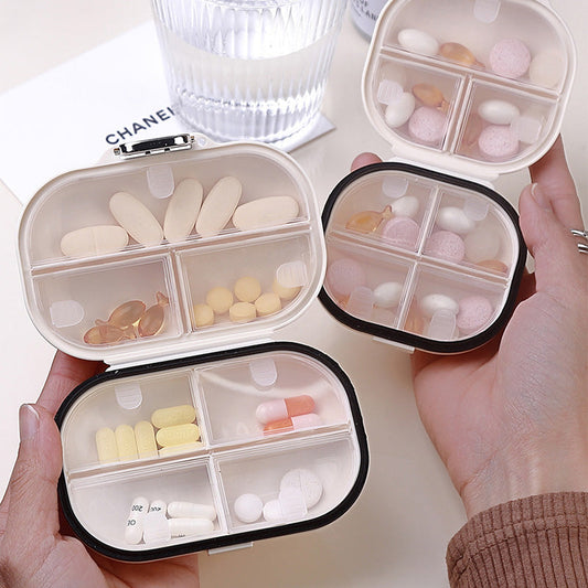 Portable Water-Resistant Pill Organizer with 7 Sections