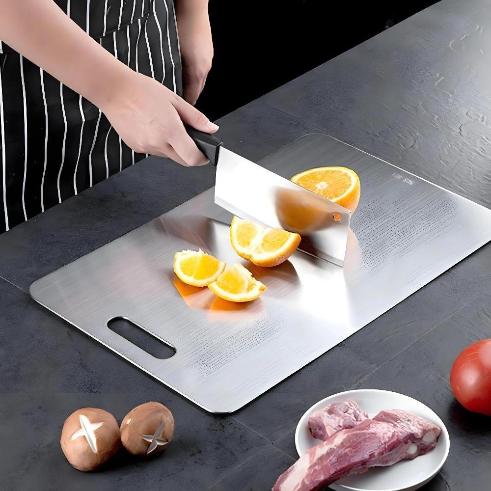 Premium SUS304 Stainless Steel Chopping Board