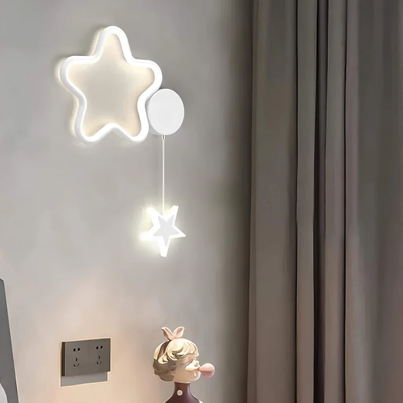 Magical Cloud and Star Wall Lamp with Moon LED Light