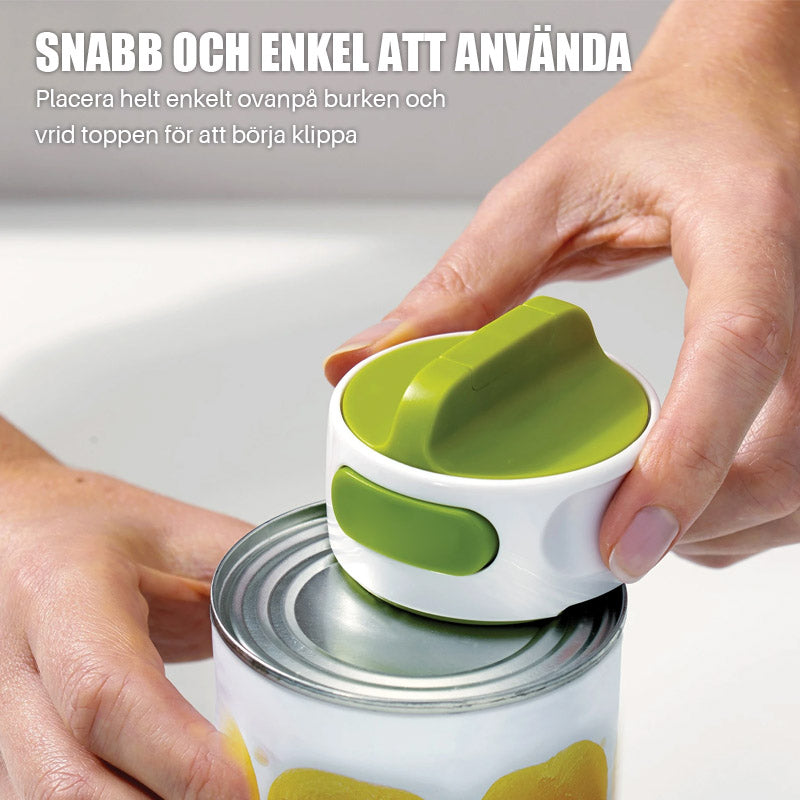Stainless Steel Can Opener with Non-Slip Grip