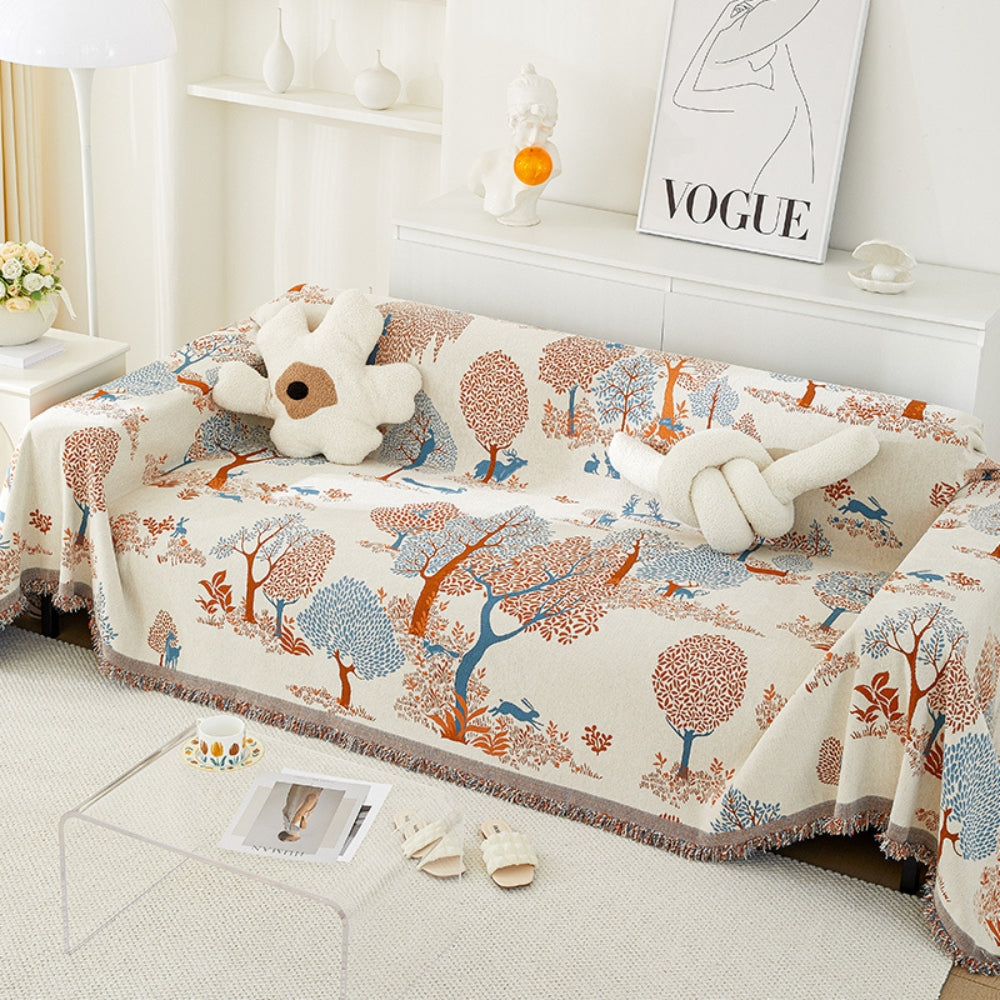 Ultra-Soft Chenille Sofa Cover for Dust and Pet Protection