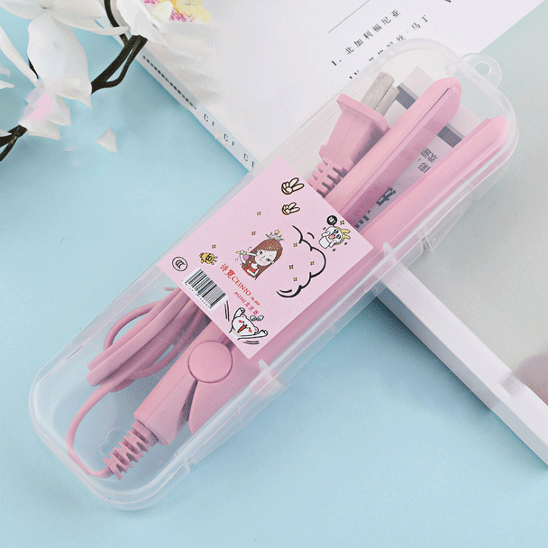 Mini Ceramic Hair Straightener for Curls and Waves