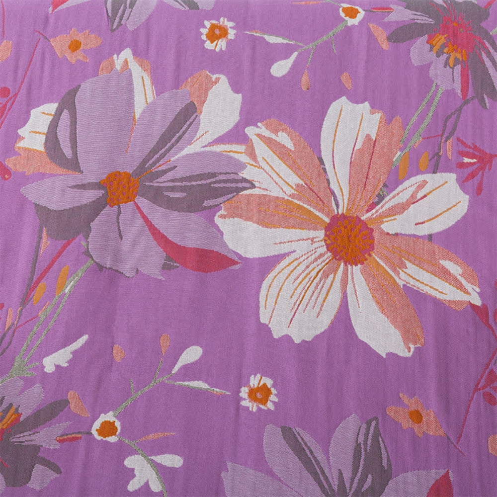 Lavender Floral Cotton Gauze Bath Towel