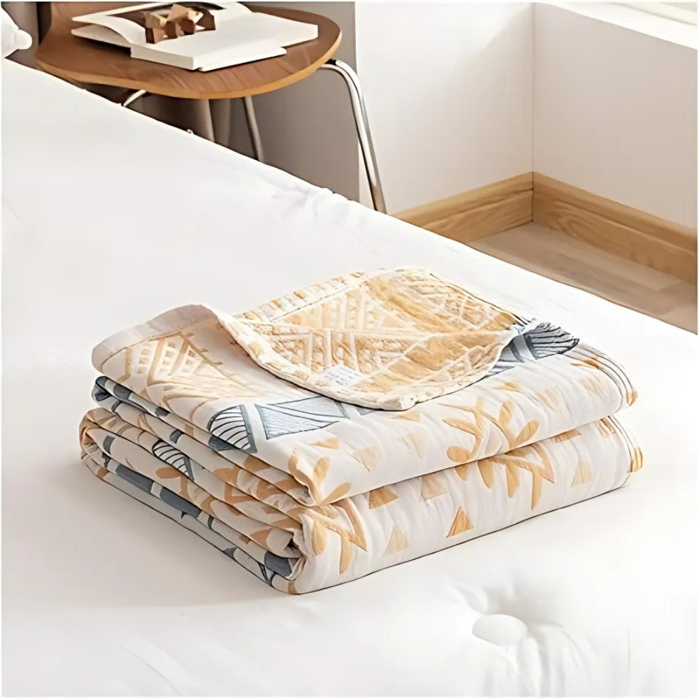 Pure Cotton Aztec Geometric Throw Blanket