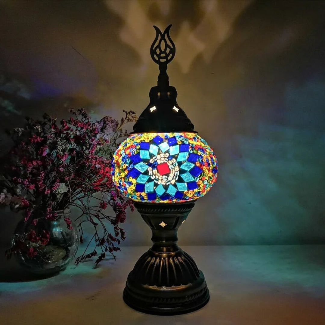 Colorful Handcrafted Mosaic Table Lamp