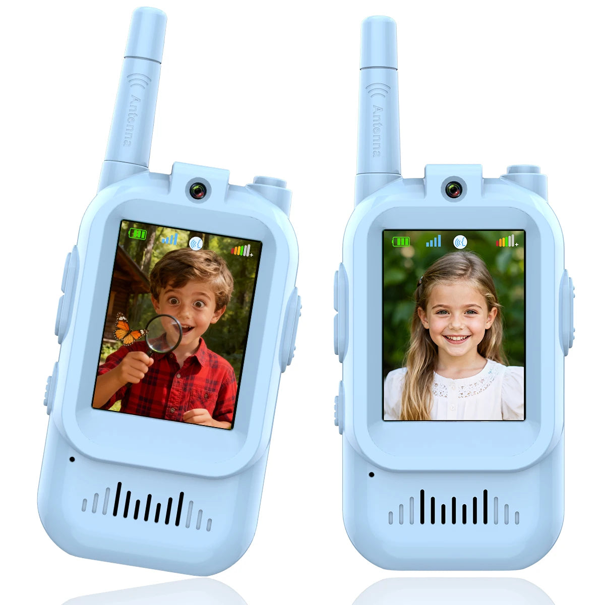 Video Walkie Talkies for Kids - 2 Pack with Real-Time Video and Voice Changer