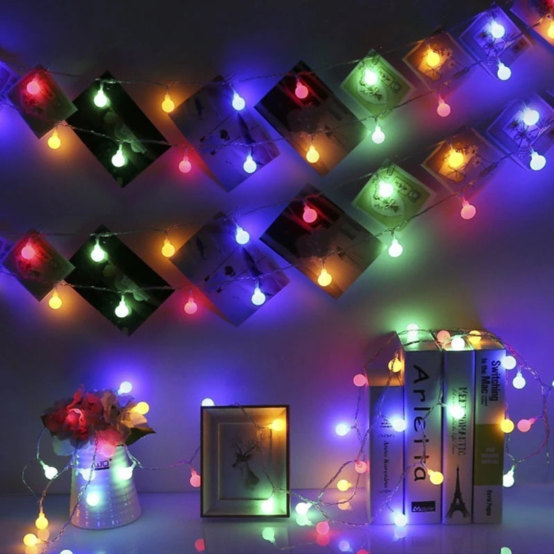 Mini Globe String Lights - Warm White, Multicolor LED, 1.5m to 10m Lengths