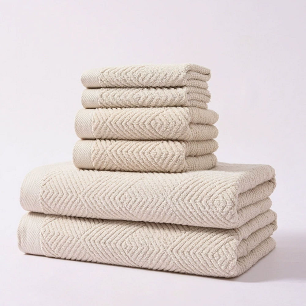 Supreme Soft Cotton Towel Set - 6 Piece Luxury Collection