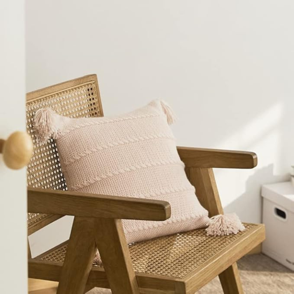 Nordic Knitted Tassel Throw Pillow