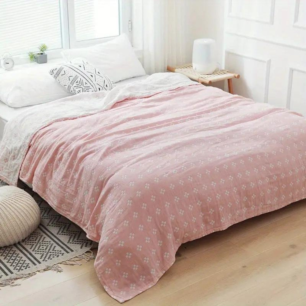 100% Cotton Diamond Dot Gauze Blanket