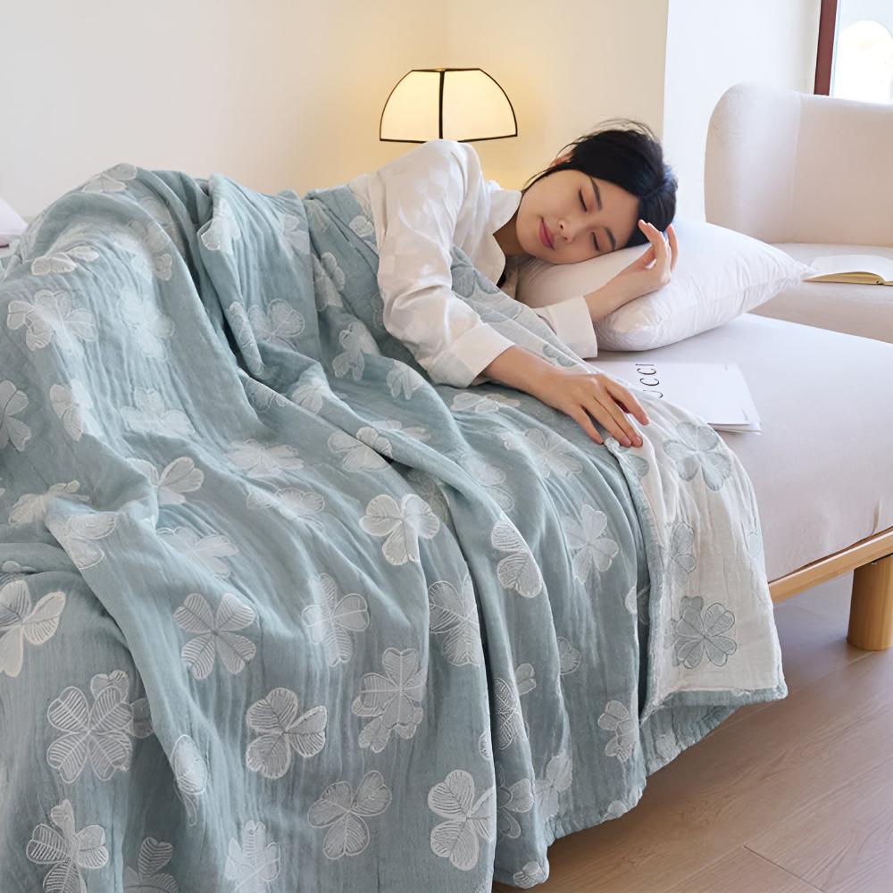 Organic Cotton Gauze Blanket for Sensitive Skin