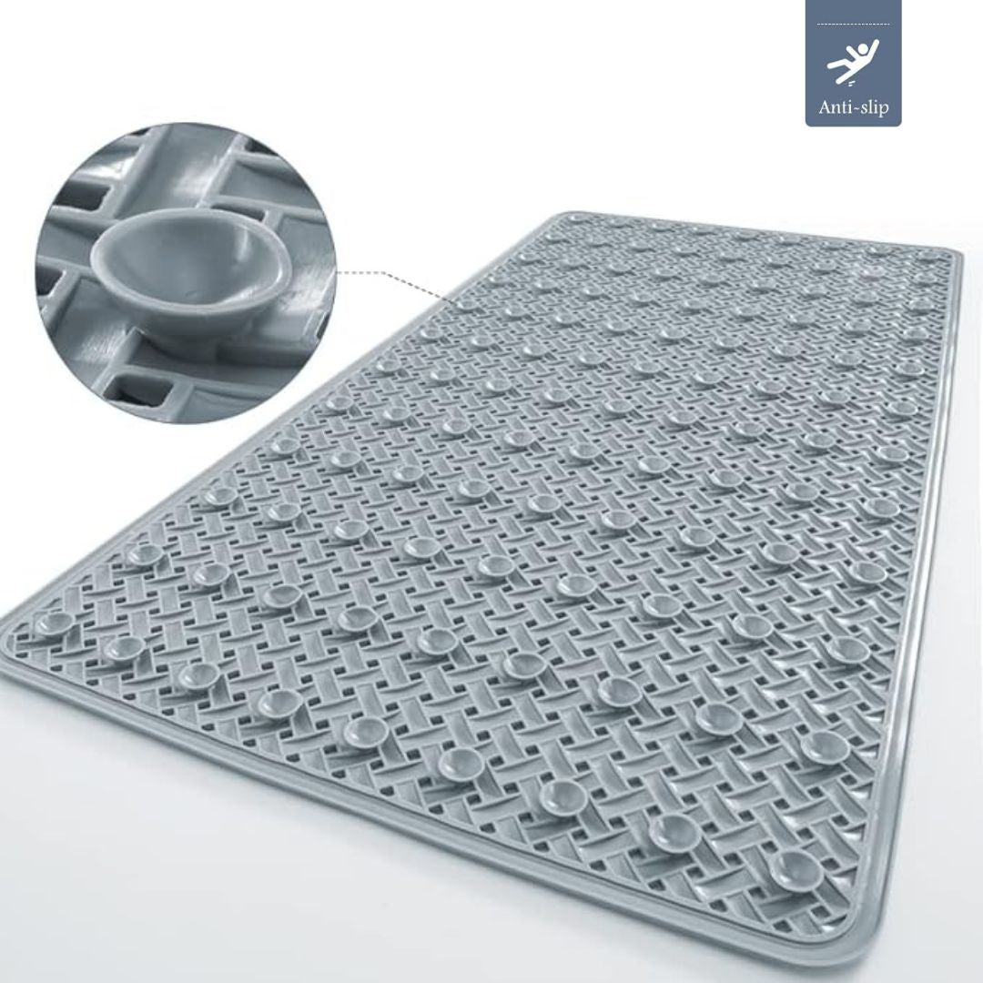 Non-Slip Bathtub Mat with Suction Cups for Safety and Easy Cleaning