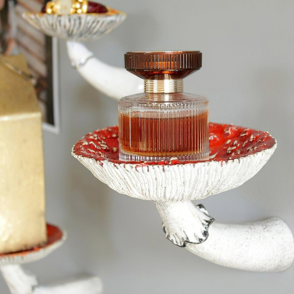 Floating Mushroom Wall Shelf - Colorful Resin Decor