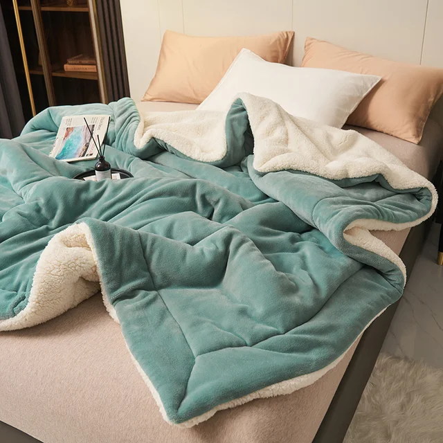Reversible Two-Tone Flannel Fleece Blanket