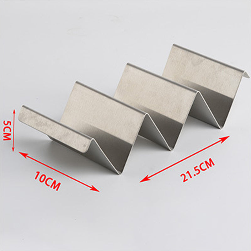 Stainless Steel Taco Holder Stand with Handle