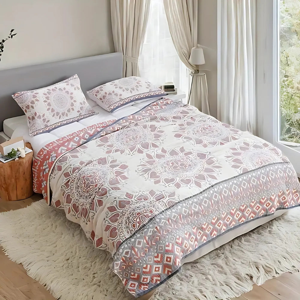 Floral Cotton Muslin Comfort Blanket