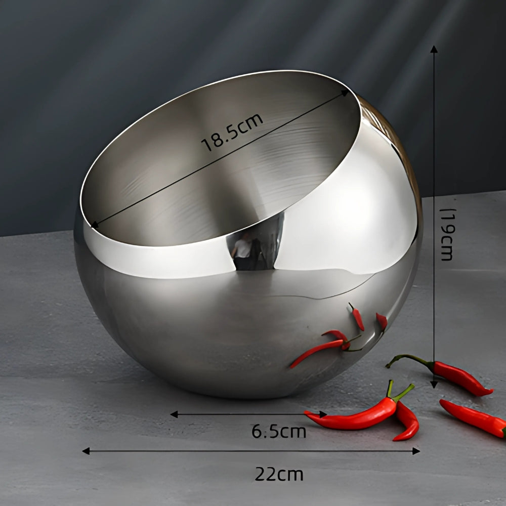 Modern Stainless Steel Arc Fruit Bowl
