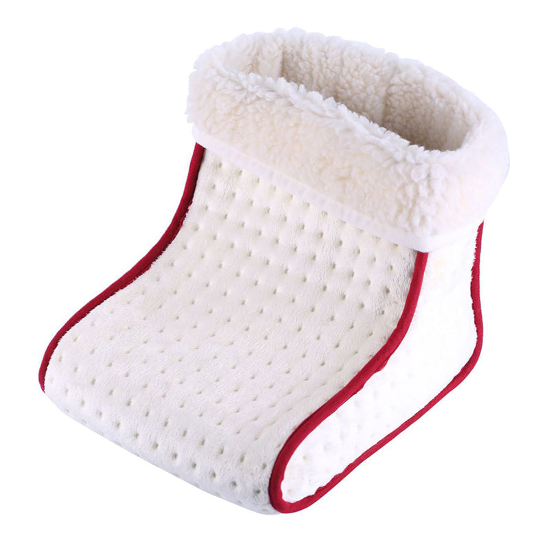 Electric Foot Warmer with Adjustable Heat and Plush Fabric