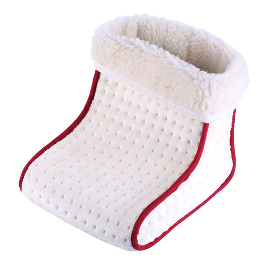 Electric Foot Warmer with Adjustable Heat and Plush Fabric