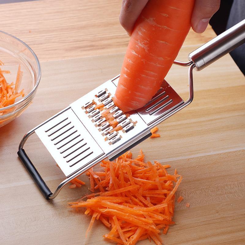 Stainless Steel Vegetable Slicer with Interchangeable Blades