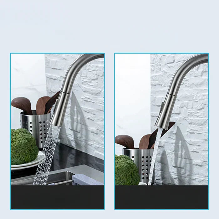 Touchless Stainless Steel Pull Down Kitchen Faucet