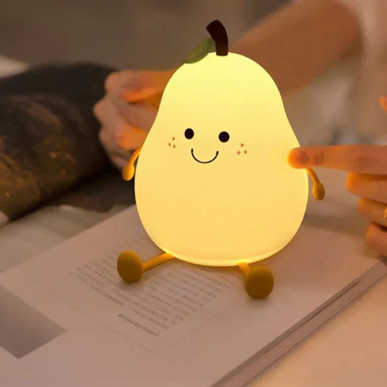Cozy Pear Night Light with Adjustable Brightness