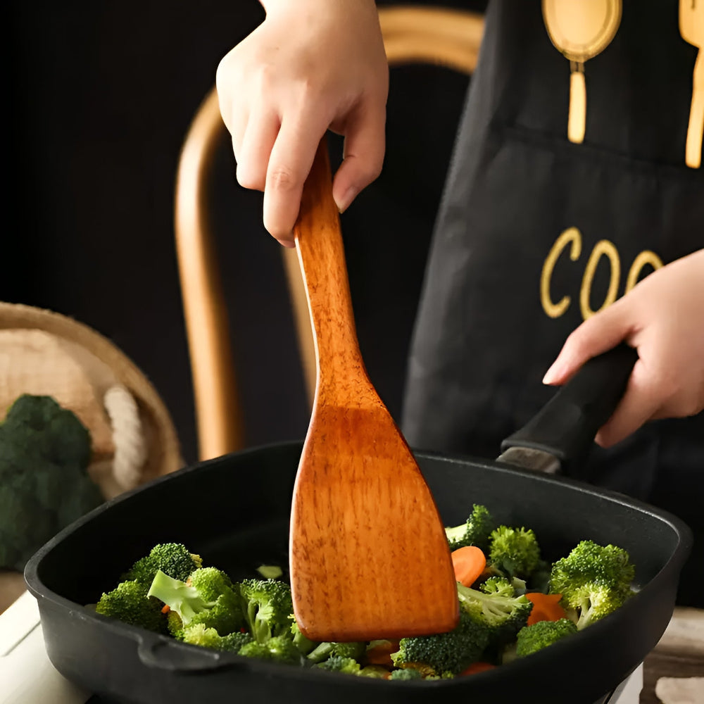 Premium Natural Hardwood Kitchen Utensil Set