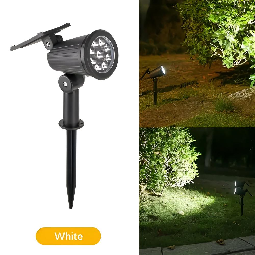 Rechargeable Solar Spotlight with 9 Ultra-Bright LEDs