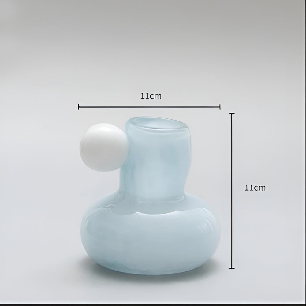 Colorful Round Glass Candle Holder
