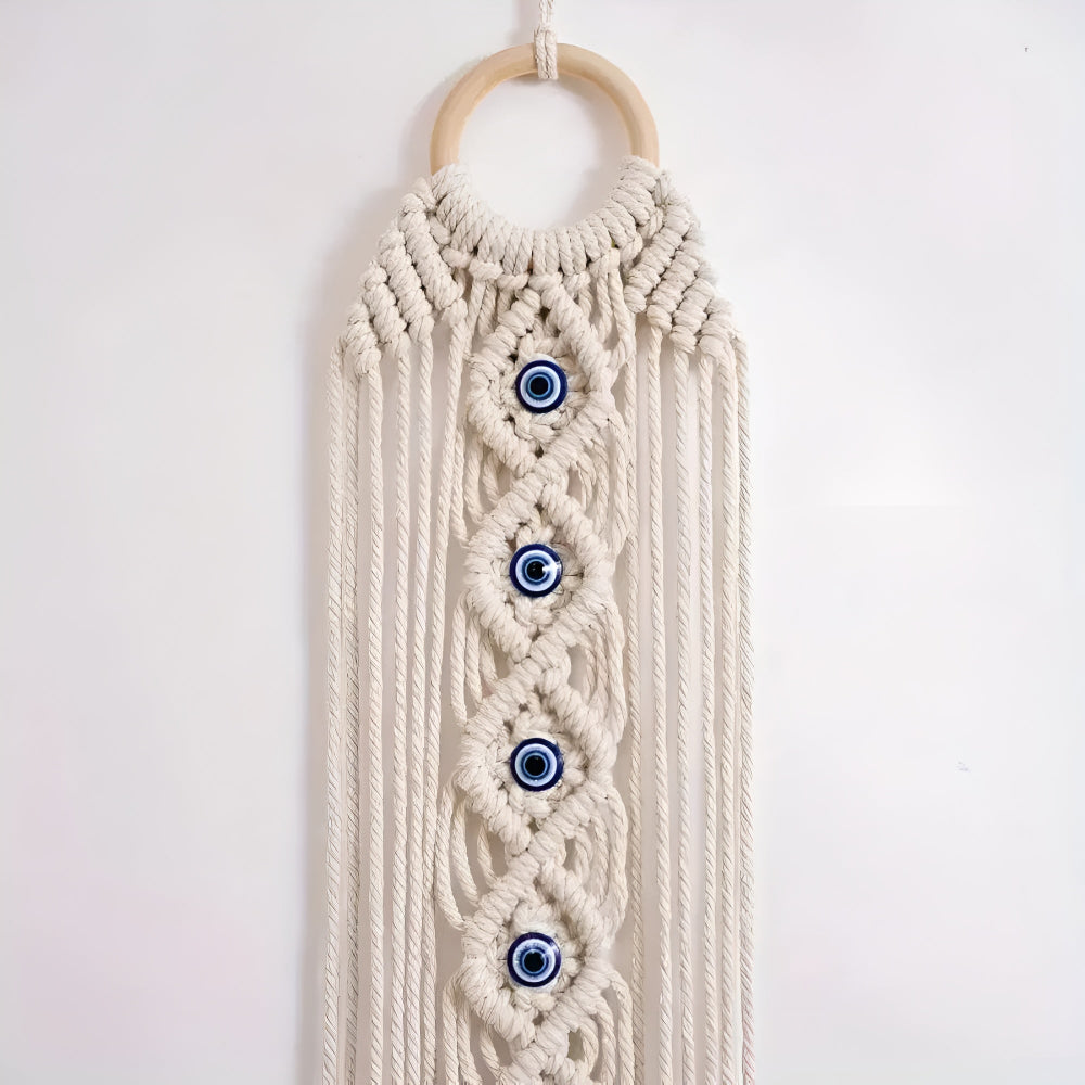 Evil Eye Macrame Wall Hanging Decor