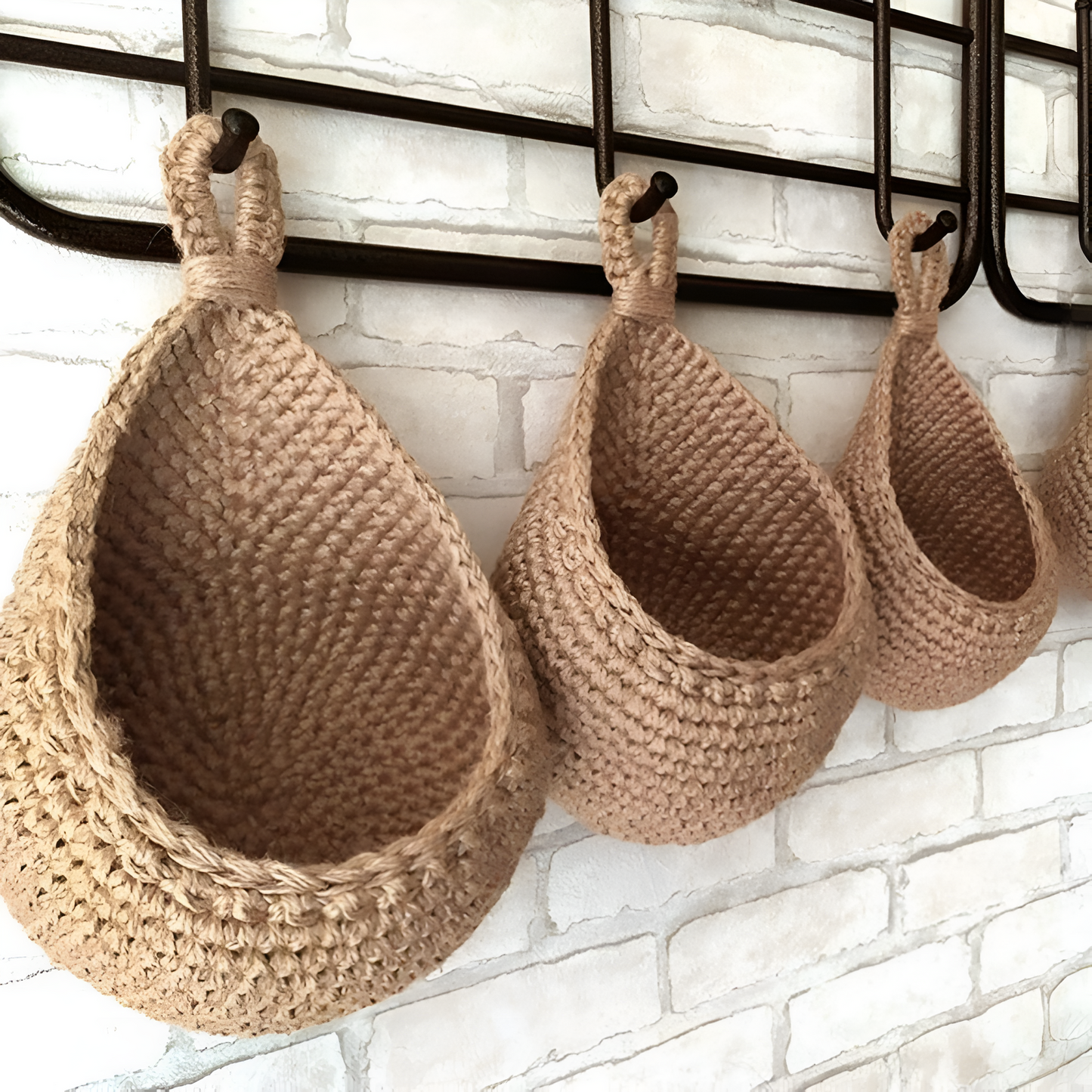 Handwoven Eco-Friendly Boho Hanging Basket