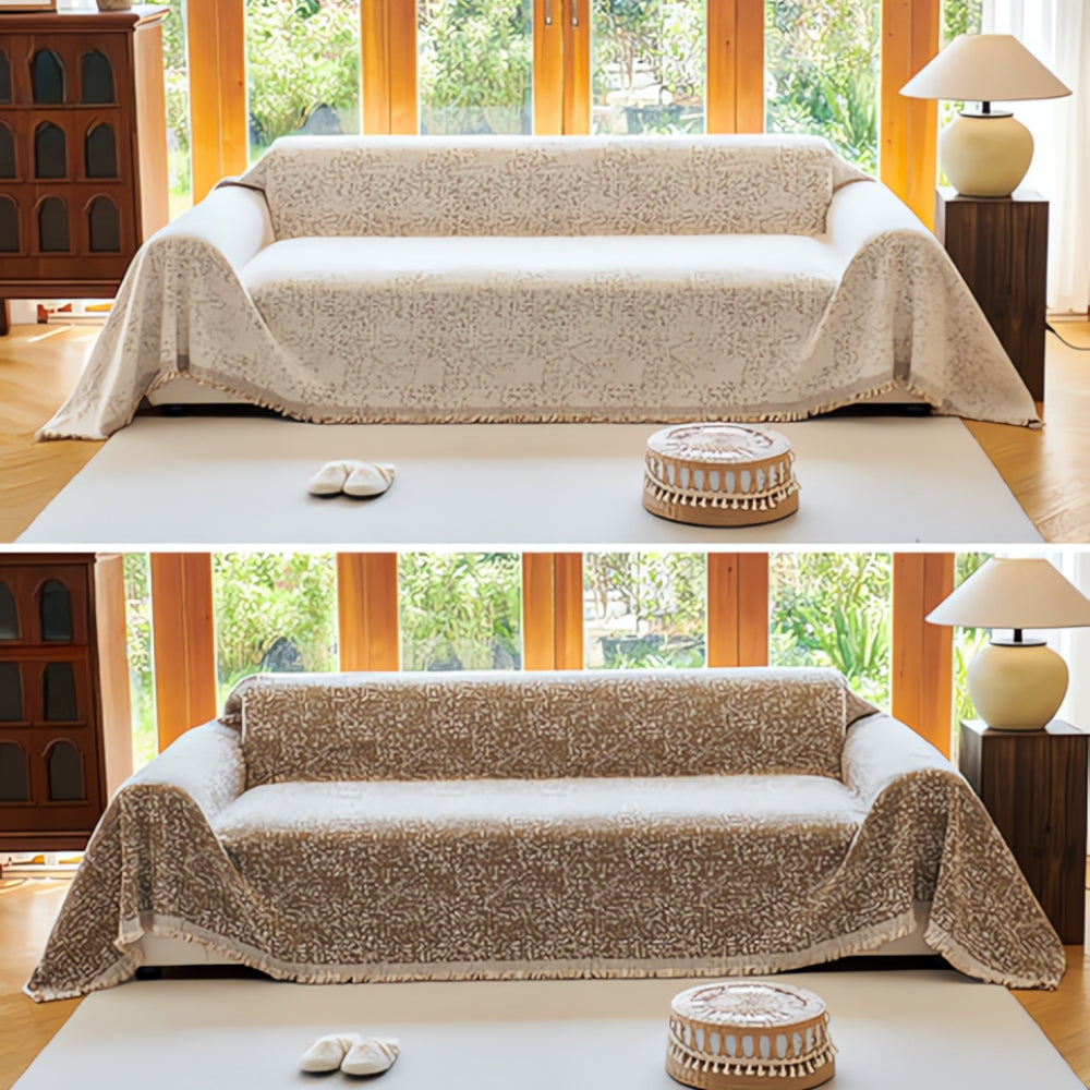 Reversible Boho Nordic Speckle Sofa Cover